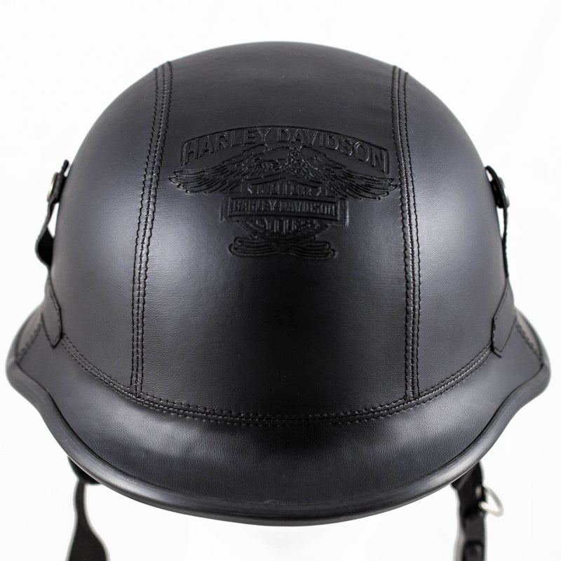 Black Harley WWII German Motorcycle Helmet