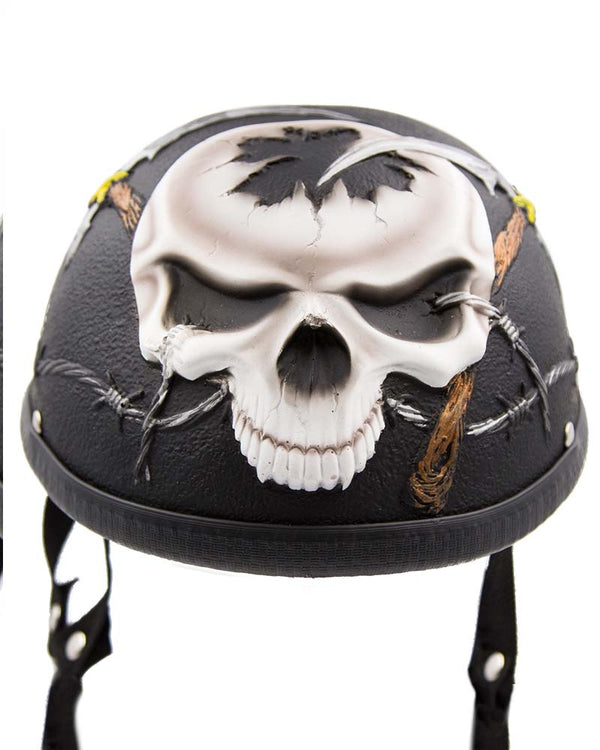Reaper Skull Cap Motorcycle Helmet