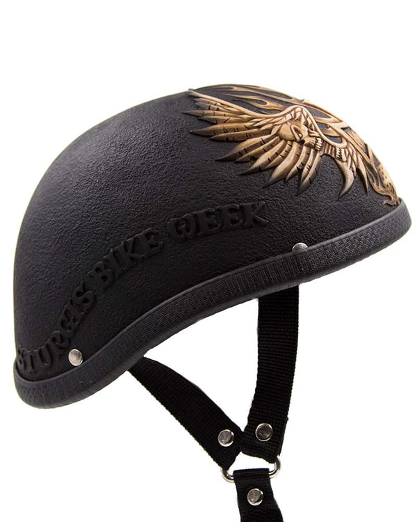 Chopper Logo Skull Cap Motorcycle Helmet