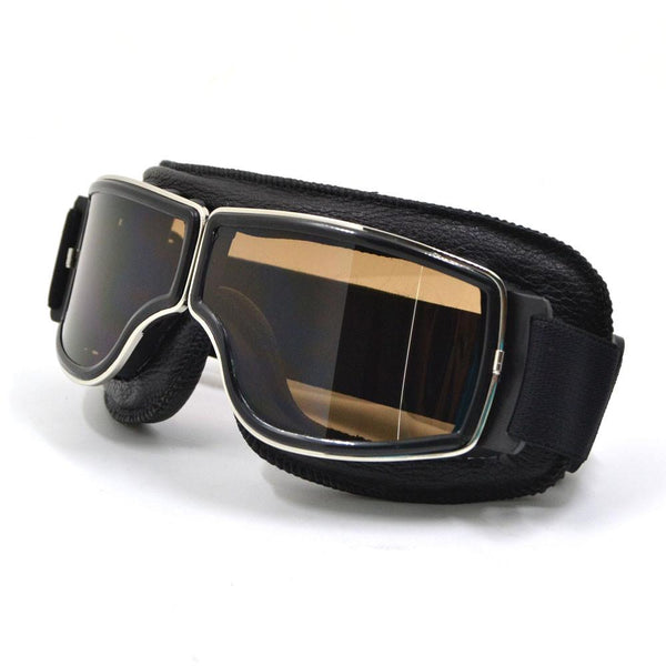 Silver Frame - Vintage Tint Riding Goggles
