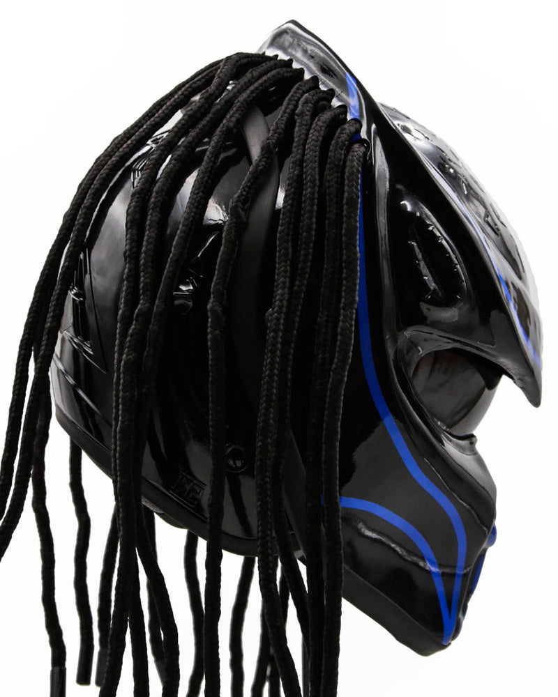 Blue - Abyss Predator Motorcycle Helmet - DOT Approved