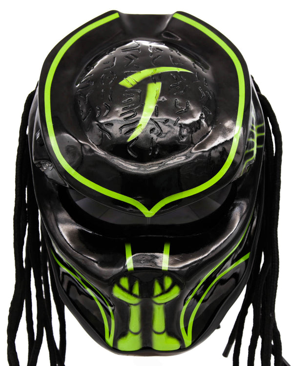 Green - Abyss Predator Motorcycle Helmet - DOT Approved