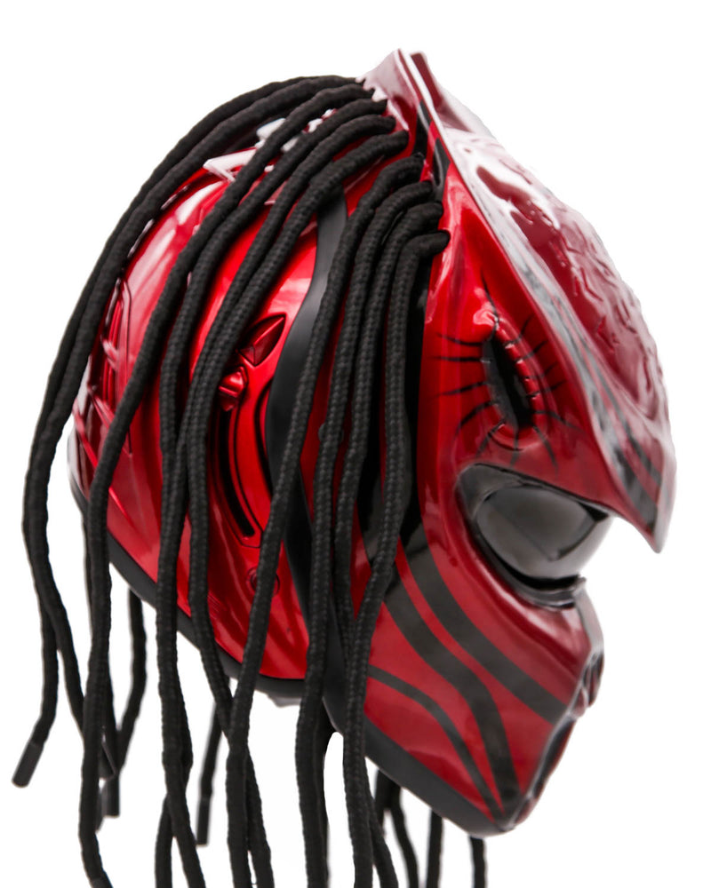 Blood Red - Havoc Predator Motorcycle Helmet - DOT Approved