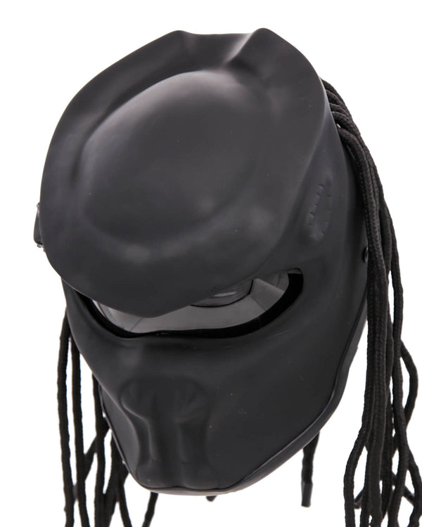 Matte Black - Dark Predator Motorcycle Helmet - DOT Approved