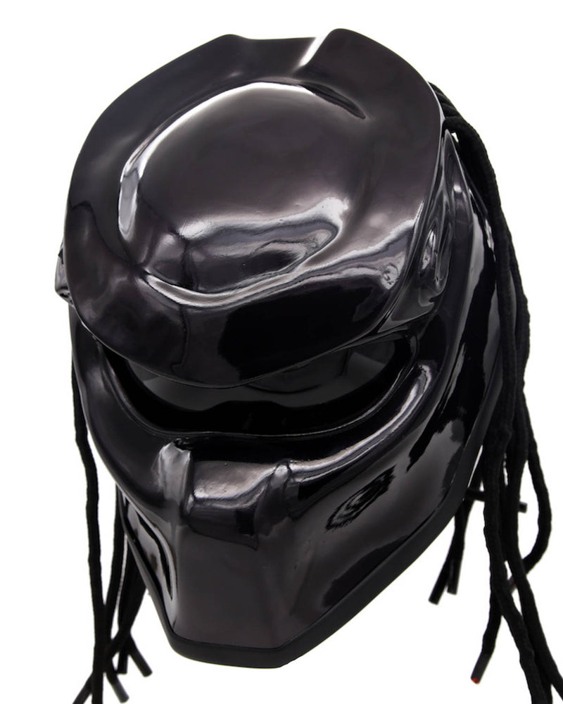 Black - Dark Predator Motorcycle Helmet - DOT Approved1