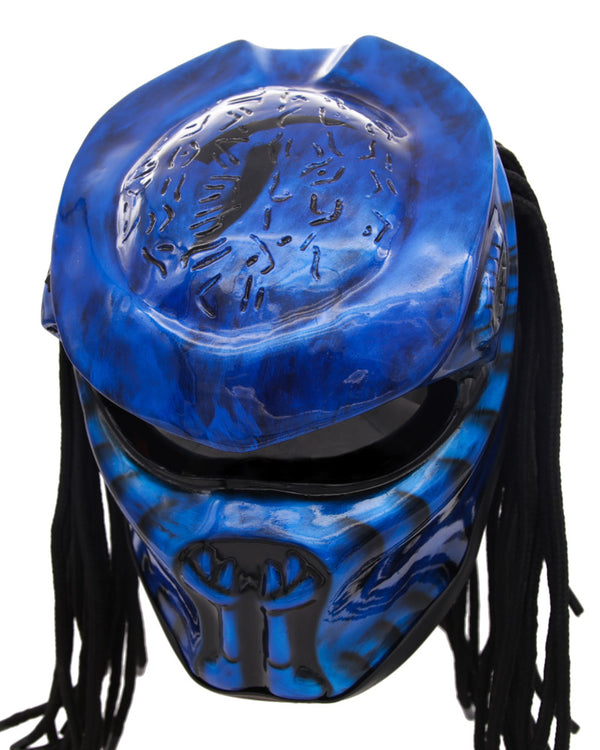 Galaxy Blue - Eon Predator Motorcycle Helmet - DOT Approved