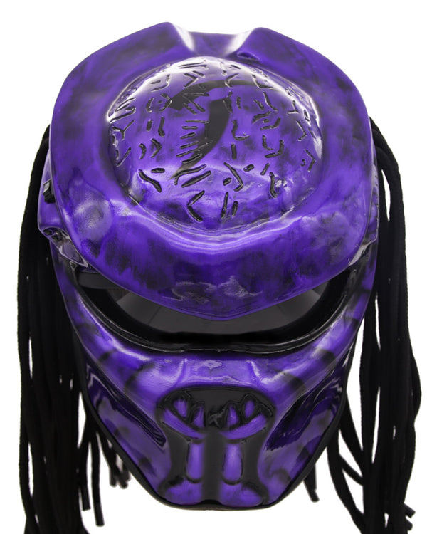 Galaxy Purple - Eon Predator Motorcycle Helmet - DOT Approved