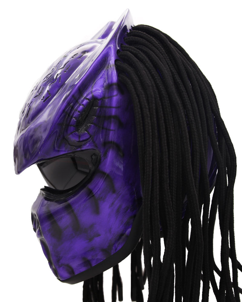 Galaxy Purple - Eon Predator Motorcycle Helmet - DOT Approved