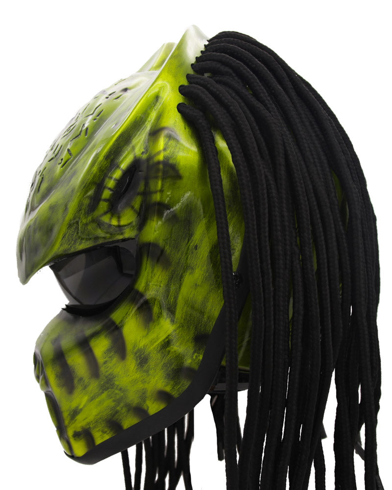 Acid Green - Eon Predator Motorcycle Helmet - DOT Approved