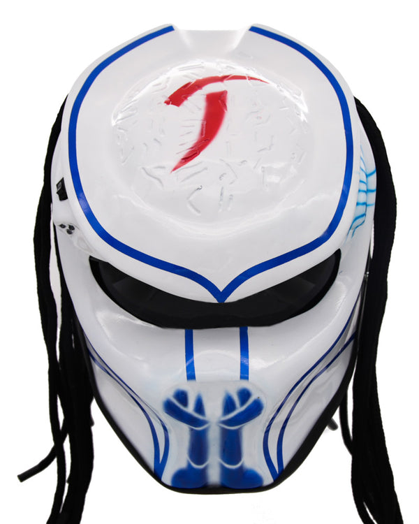 GSX-R White - Abyss Predator Motorcycle Helmet - DOT Approved