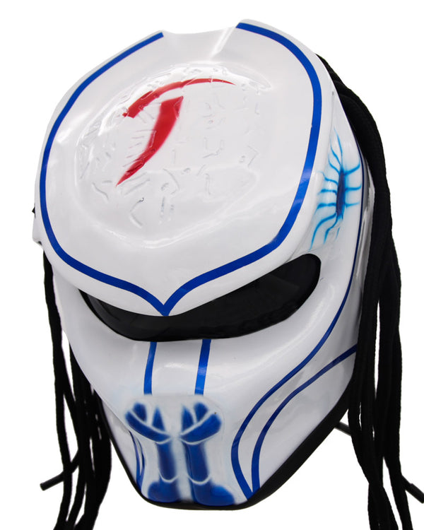 GSX-R White - Abyss Predator Motorcycle Helmet - DOT Approved